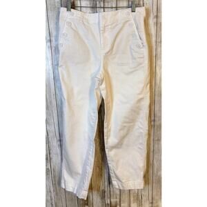 Talbots White Sailor Jeans‎ Crop Length Size 6